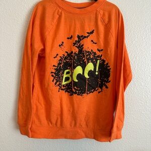 Cat & Jack Orange 'Boo!' Halloween Long Sleeve Tee